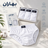 شورت مردانه اسلیپ سایز ایکس تا ۳ ایکس لارج رنگ سفید و رنگبندی بسته های ۳تایی